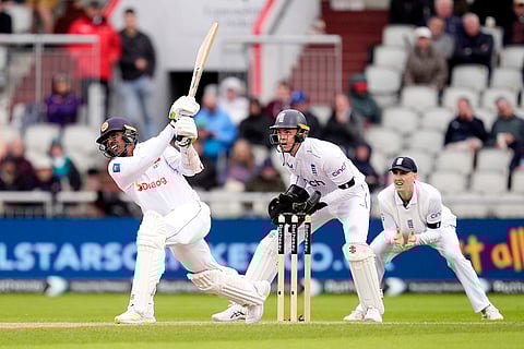 England and Sri Lanka 1st Test Day 1: Sri Lanka's Vishwa Fernando bats against England